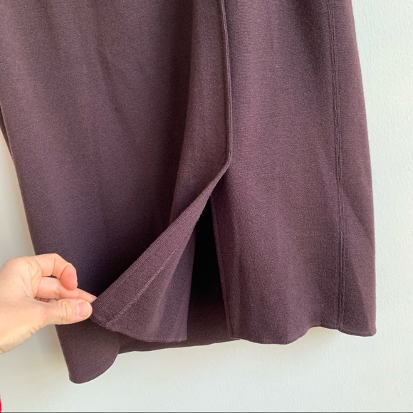 Escada Margaretha ley merino wool knit skirt brown - Picture 3 of 8